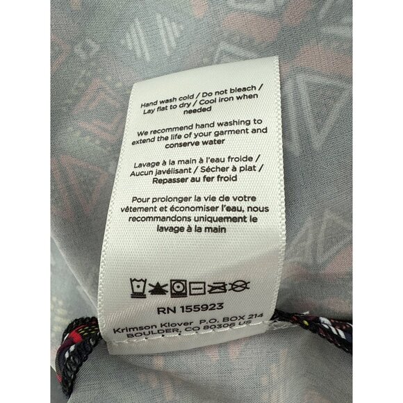 Krimson Klover women’s L‎ Sleeveless Halter Maxi Dress With Geometric Pattern - Picture 9 of 9